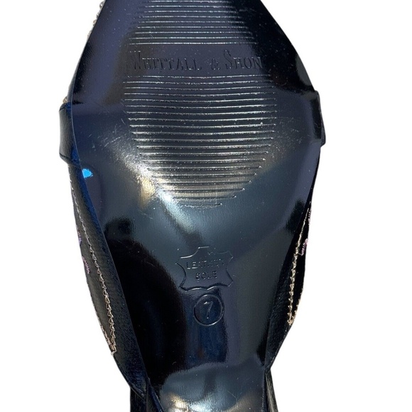 Whittall & Shon Embellished Pointed Toe Slip On Heels Black Size 7 NWT - Picture 8 of 10